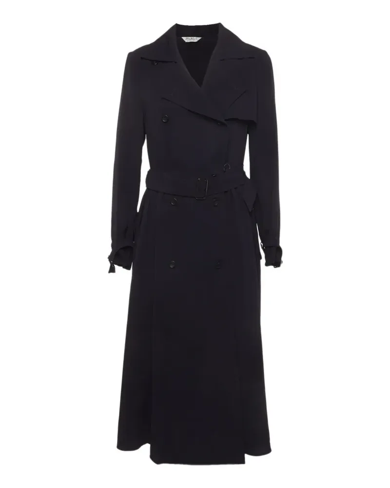 Max Mara Trenchcoat mit Gürtel - Blau Blau