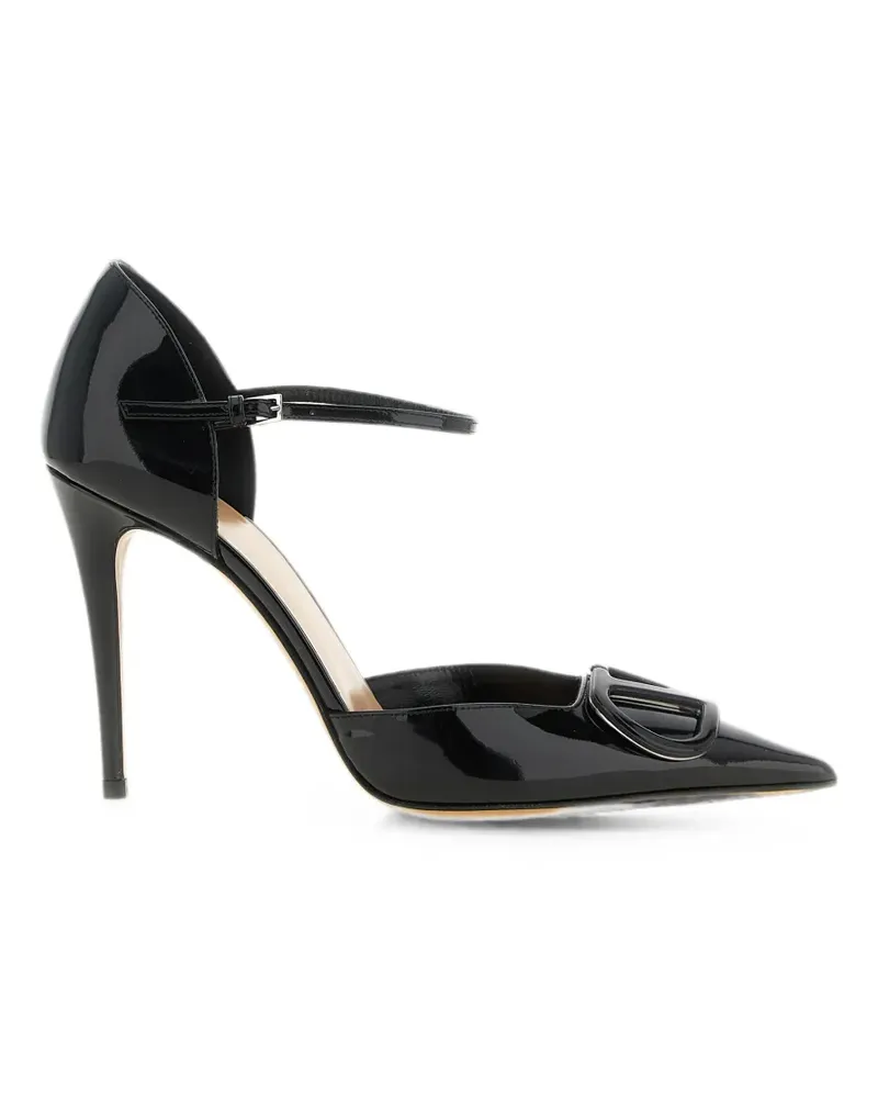 Valentino Garavani D'Orsay Pumps mit V-Logo - Schwarz Schwarz