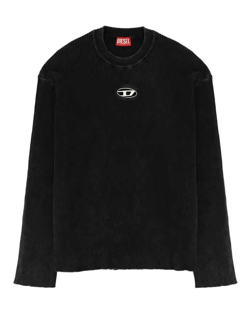 Diesel K-Darren-D chest-logo round-neck T-shirt - Schwarz Schwarz