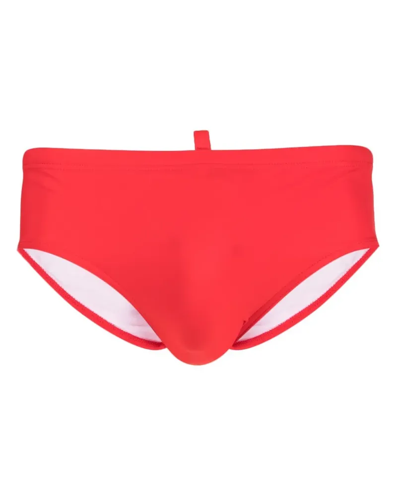 Dsquared2 Badehose mit Logo-Print - Rot Rot