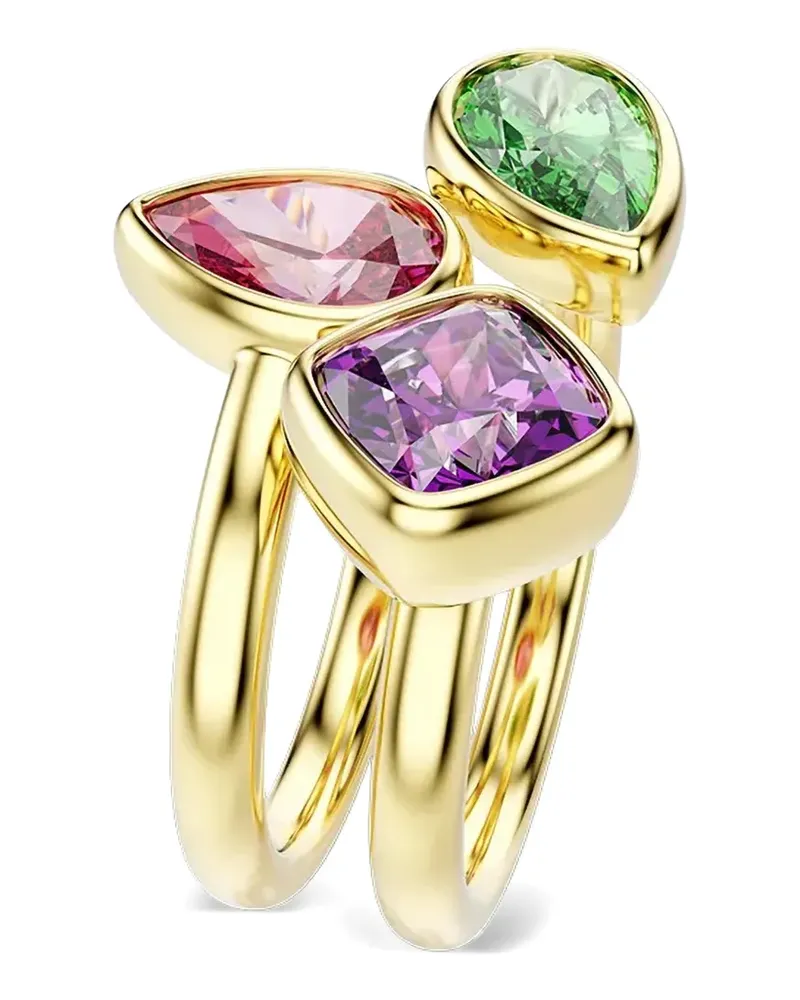 Swarovski Ring im Layering-Look mit Kristallen - Gold Gold