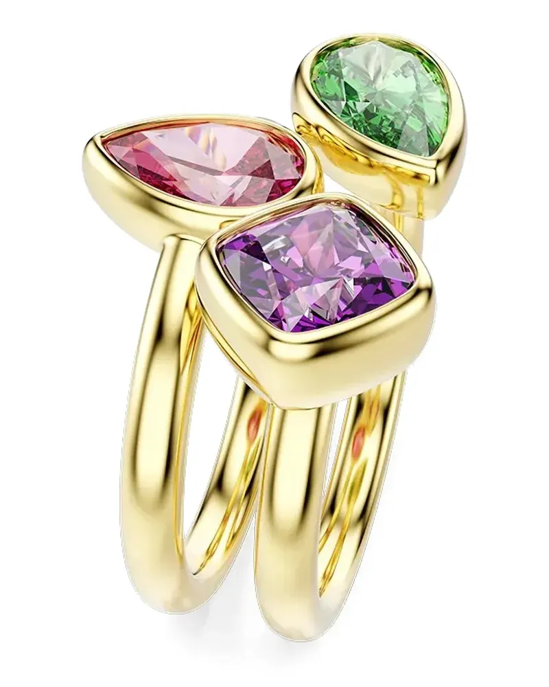 Swarovski Ring im Layering-Look mit Kristallen - Gold Gold