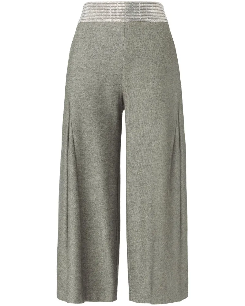 Genny Weite Cropped-Hose - Grau Grau