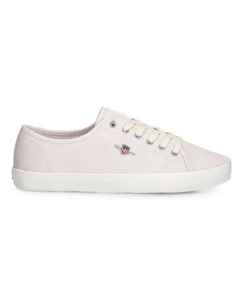 Gant logo-embroidered lace-up sneakers - Rosa Rosa