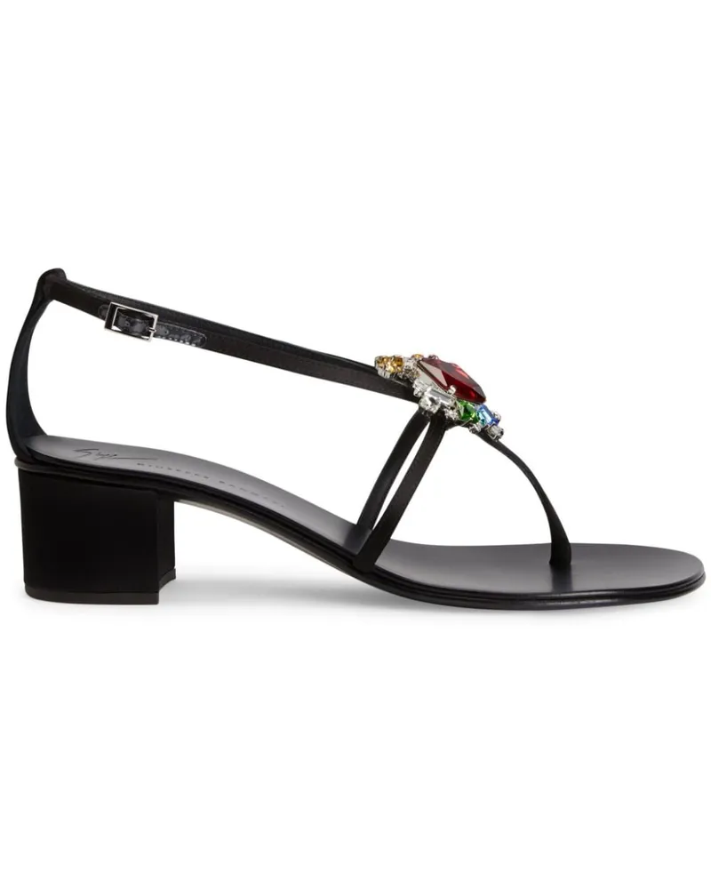 Giuseppe Zanotti Tarassacum Sandalen mit Kristallen 40mm - Schwarz Schwarz