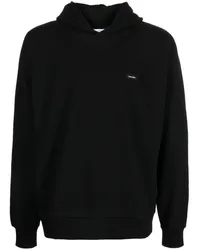 Calvin Klein Gerippter Ottoman Hoodie Schwarz