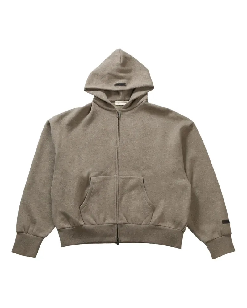 Fear of God zip-up hooded sweatshirt - Nude Nude