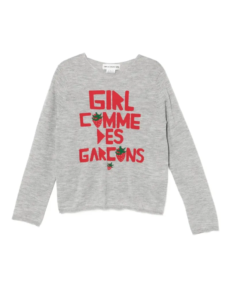 Comme des Garçons Pullover mit Logo-Stickerei - Grau Grau