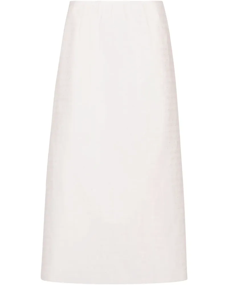 Marni Jacquard-Rock in A-Linie - JQW02 WHITE Jqw02