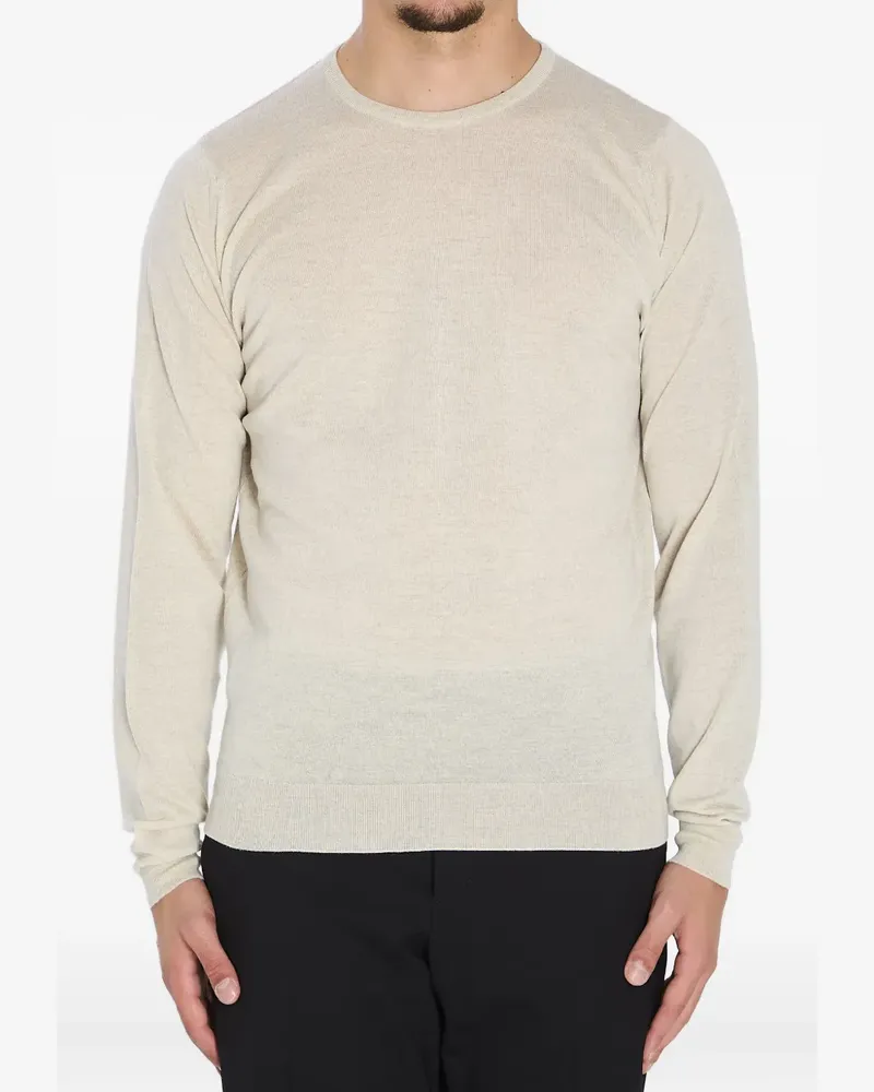 John Smedley Lundy Pullover mit rundem Ausschnitt - Nude Nude