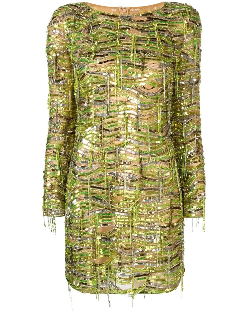 Dundas Minikleid mit Pailletten - Grün Grün