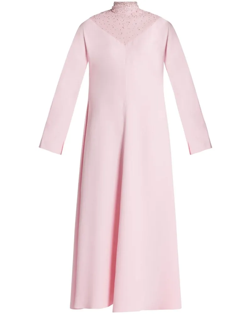 Versace Kristallverziertes Abendkleid Rosa