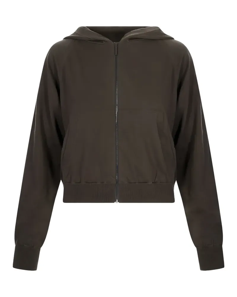 Max Mara Max Mara zip-up knitted hoodie - Braun Braun