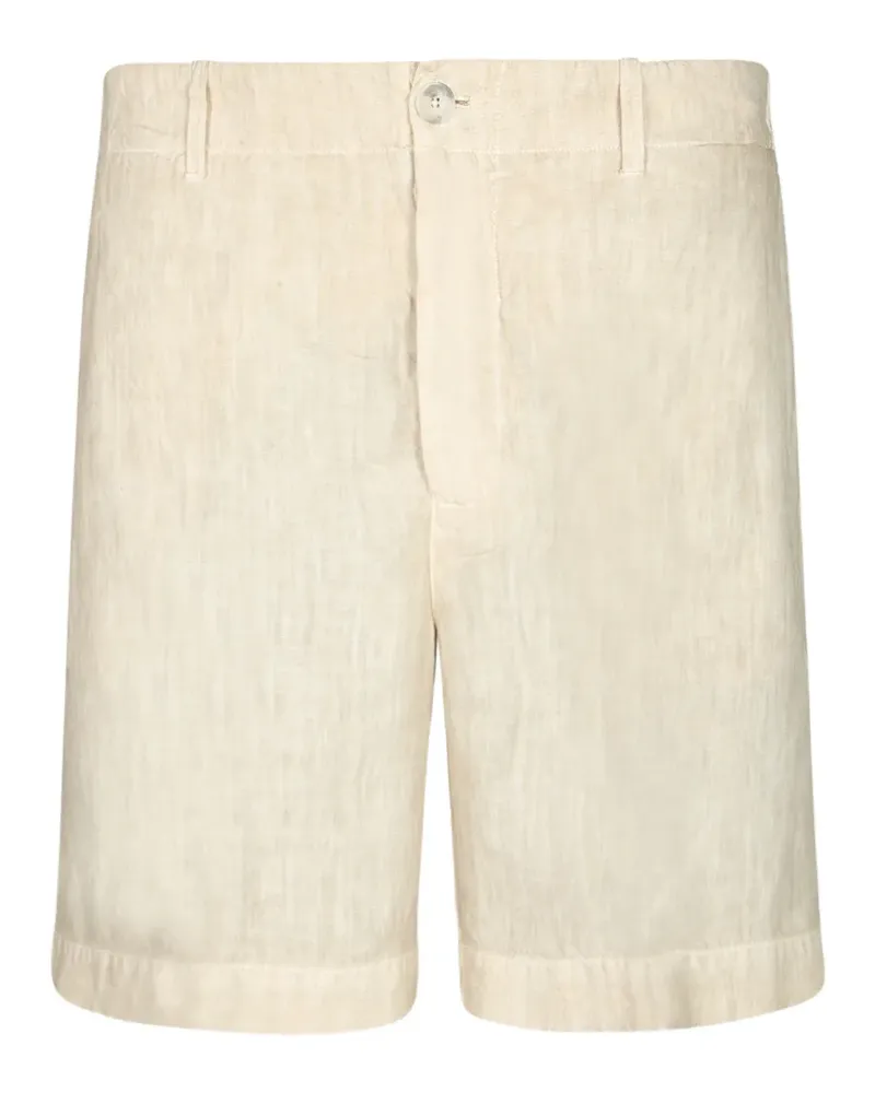 120% Lino elasticated-waistband shorts - Nude Nude