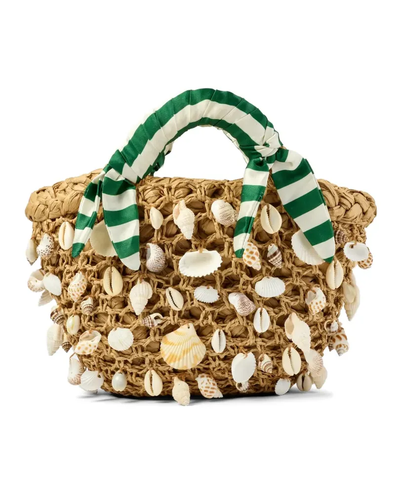 Simon Miller Gestreifter Shelly Tote Bag - Nude Nude