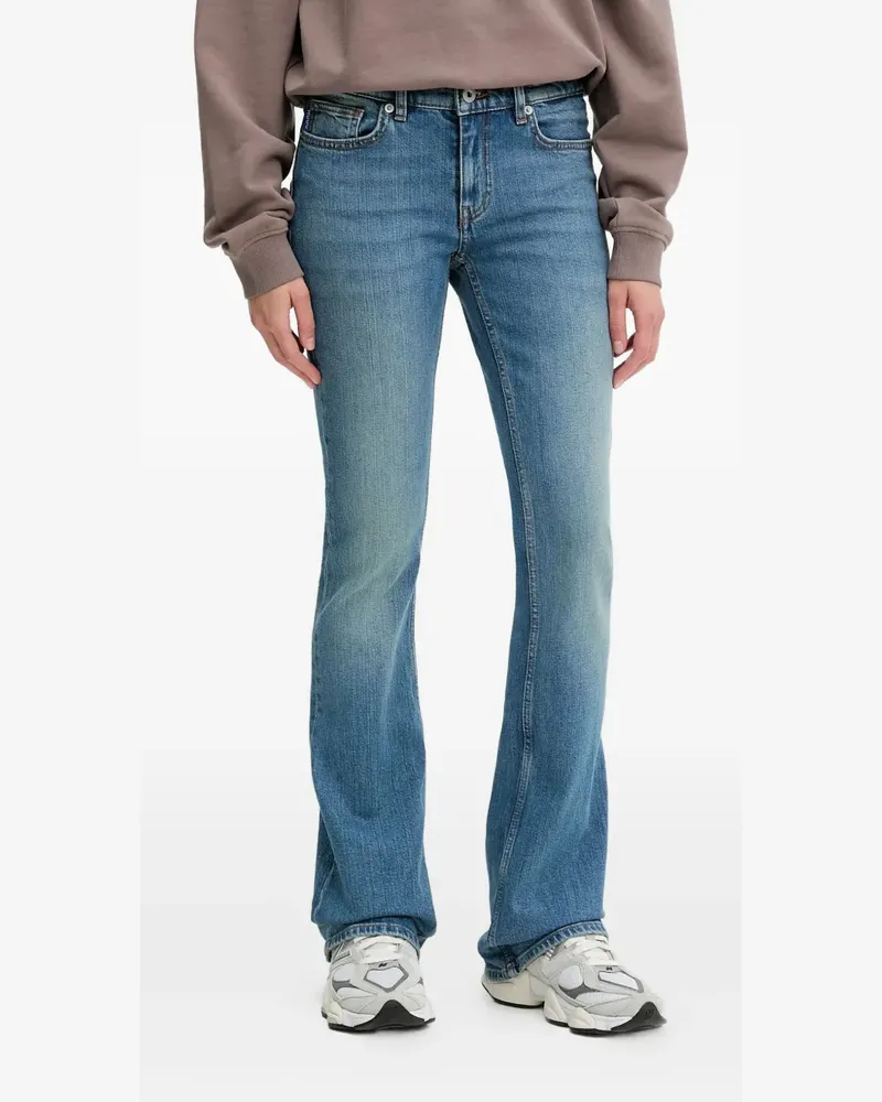 HUGO BOSS Schlagjeans mit Logo-Schild - Blau Blau