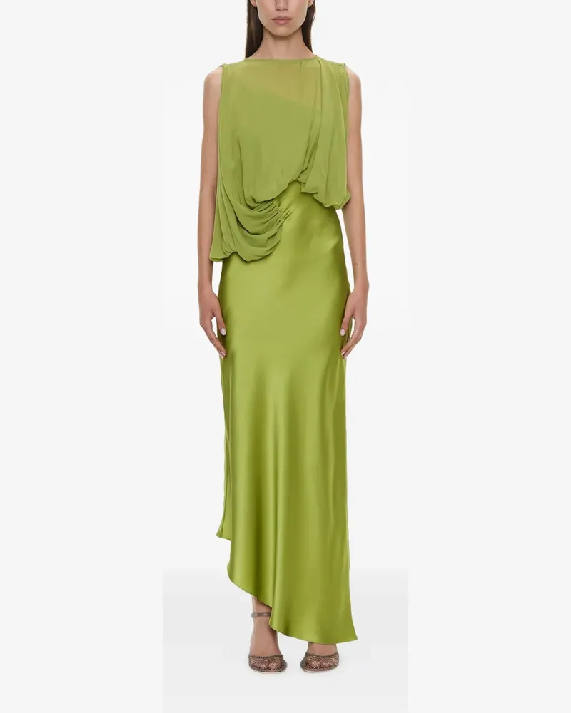 Christopher Esber Cumulus draped asymmetric dress - Grün Grün