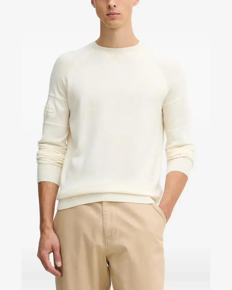 Karl Lagerfeld Pullover mit Logo-Prägung - Weiß Weiß