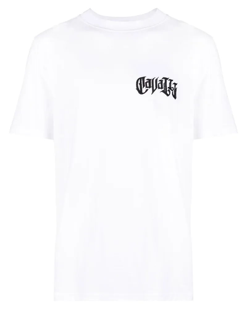 Roberto Cavalli T-Shirt mit verziertem Print - Weiß Weiß