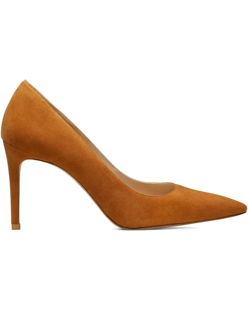 Stuart Weitzman Power Pumps aus Wildleder 85mm - Braun Braun