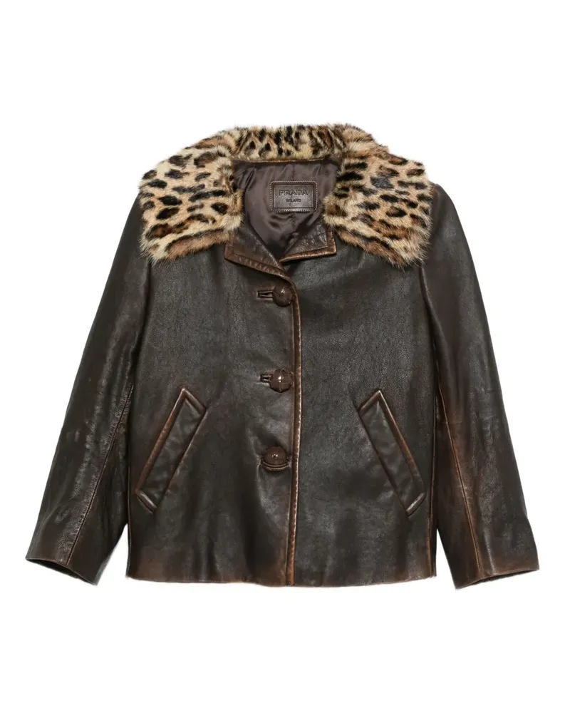 Prada Geknöpfte Jacke - Braun Braun