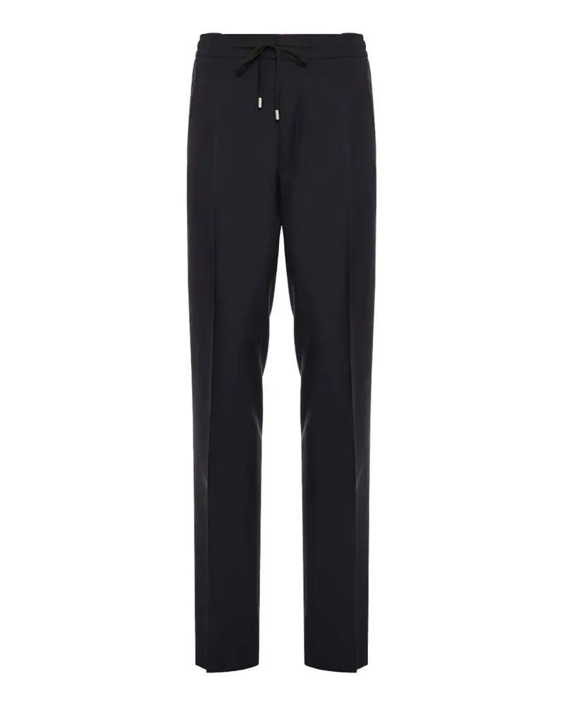 LARDINI Kordelzug-Hose mit Bügelfalten - Blau Blau