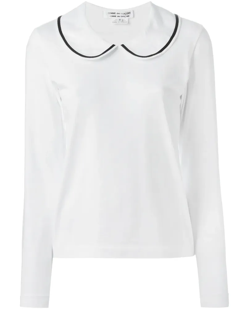 Comme des Garçons Pullover mit Bubikragen - Weiß Weiß