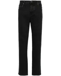 Incotex Jeans mit geradem Bein Schwarz