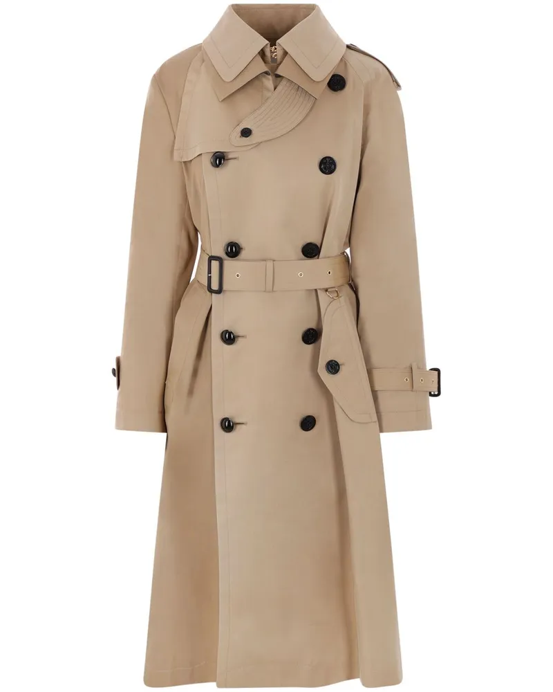 Sacai Doppelreihiger Trenchcoat - Nude Nude