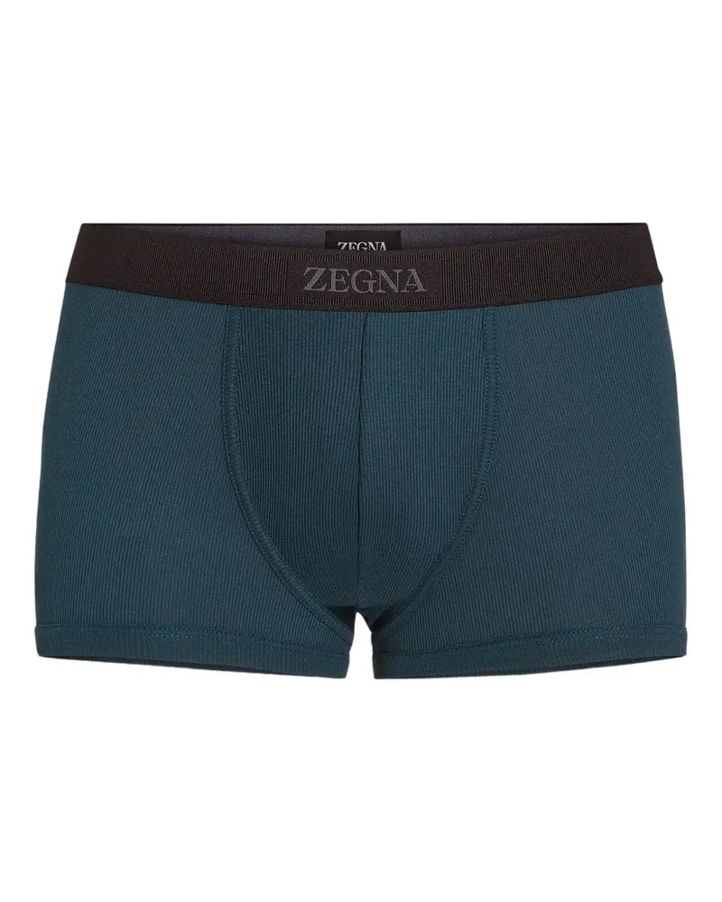 Ermenegildo Zegna Gerippter Slip - Grün Grün