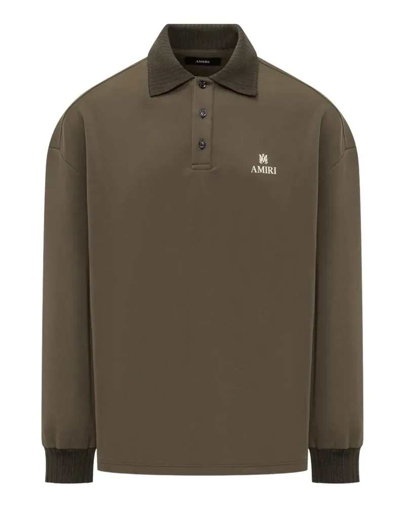Amiri long-sleeve polo shirt - Braun Braun