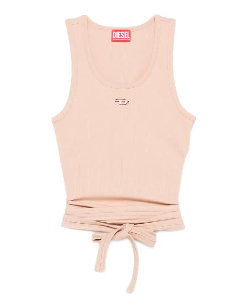 Diesel T-Bunny-Tail Tanktop mit Logo - Rosa Rosa