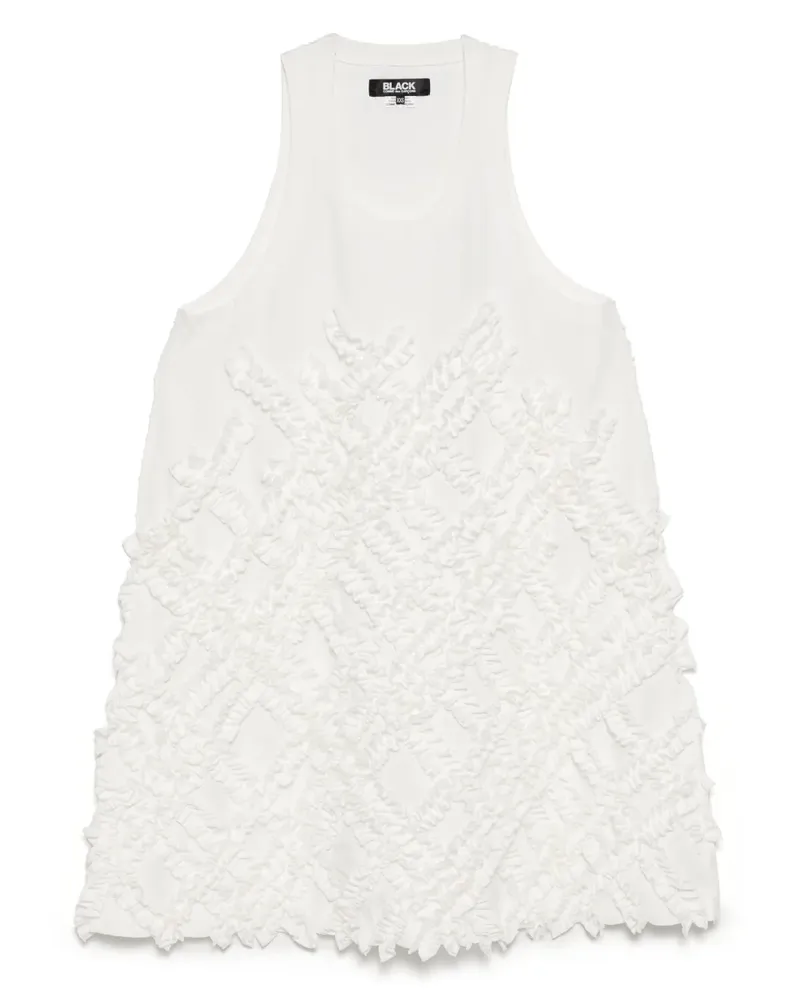 Comme des Garçons Ärmelloses Kleid - Weiß Weiß