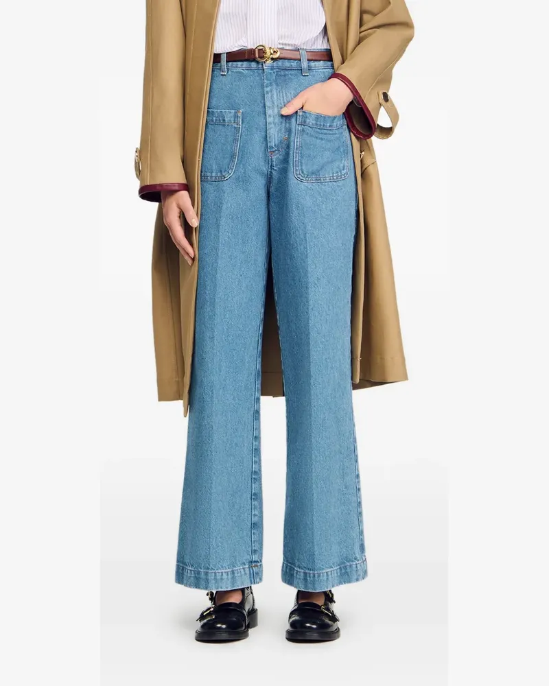 Sandro Jeans mit Taschendetail - Blau Blau
