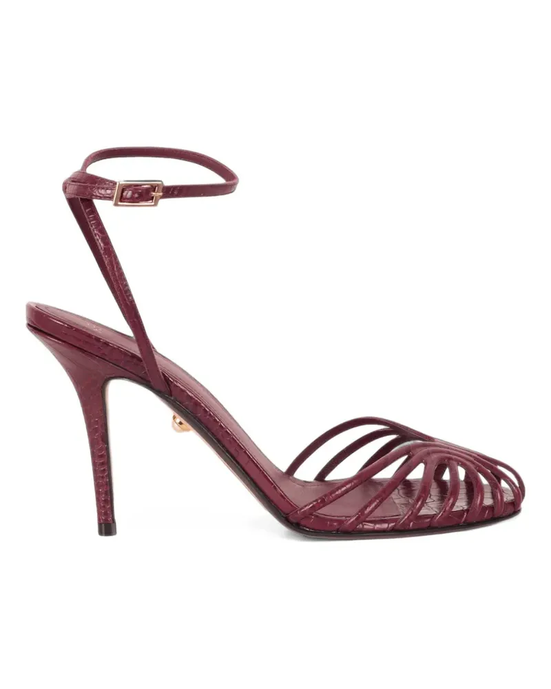 Alevì croc-effect cage sandals - Rot Rot