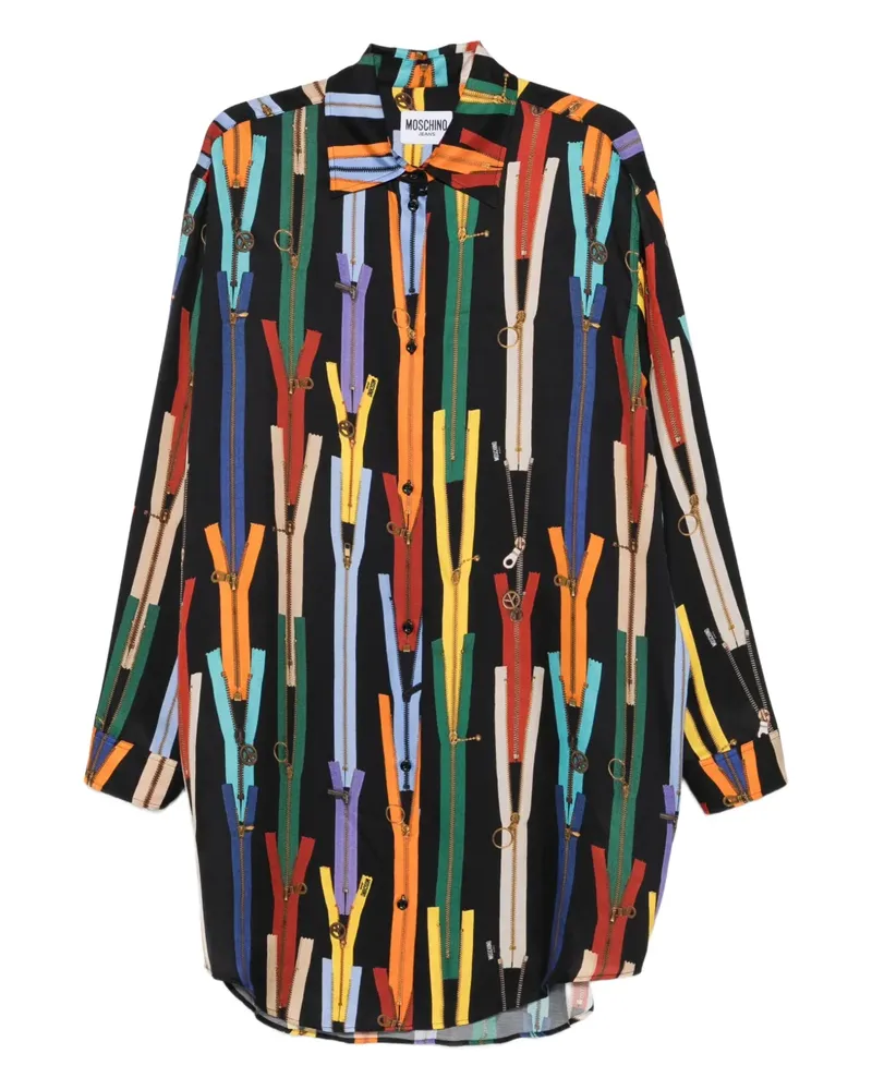 Moschino Kleid mit grafischem Print - Schwarz Schwarz