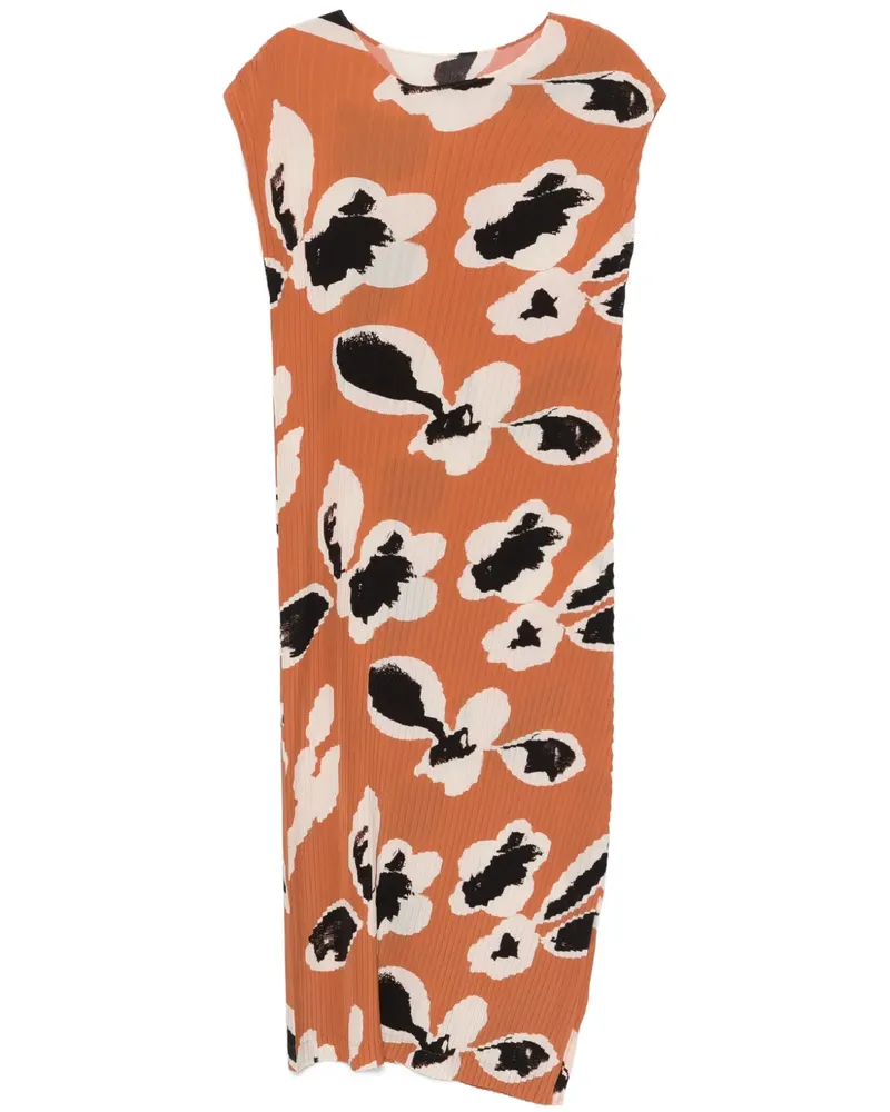 Issey Miyake Vigor Maxikleid - Braun Braun