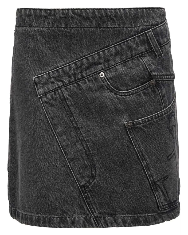 J.W.Anderson Jeans-Minirock mit Twist-Detail - Grau Grau
