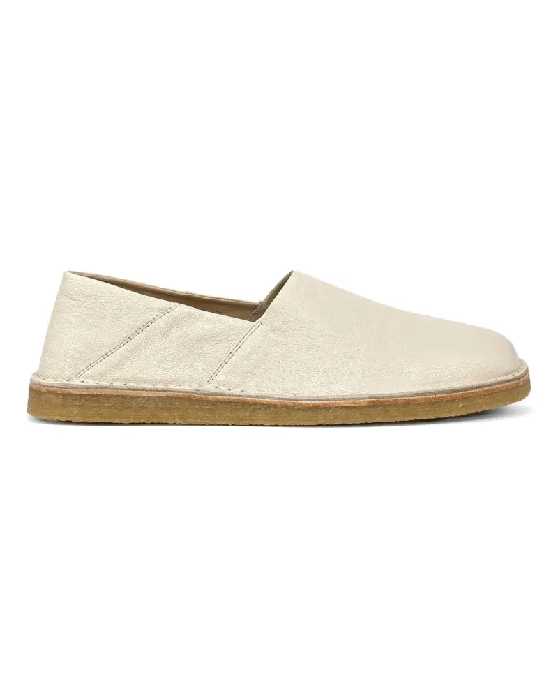 Christophe Lemaire square slip-on loafers - Nude Nude