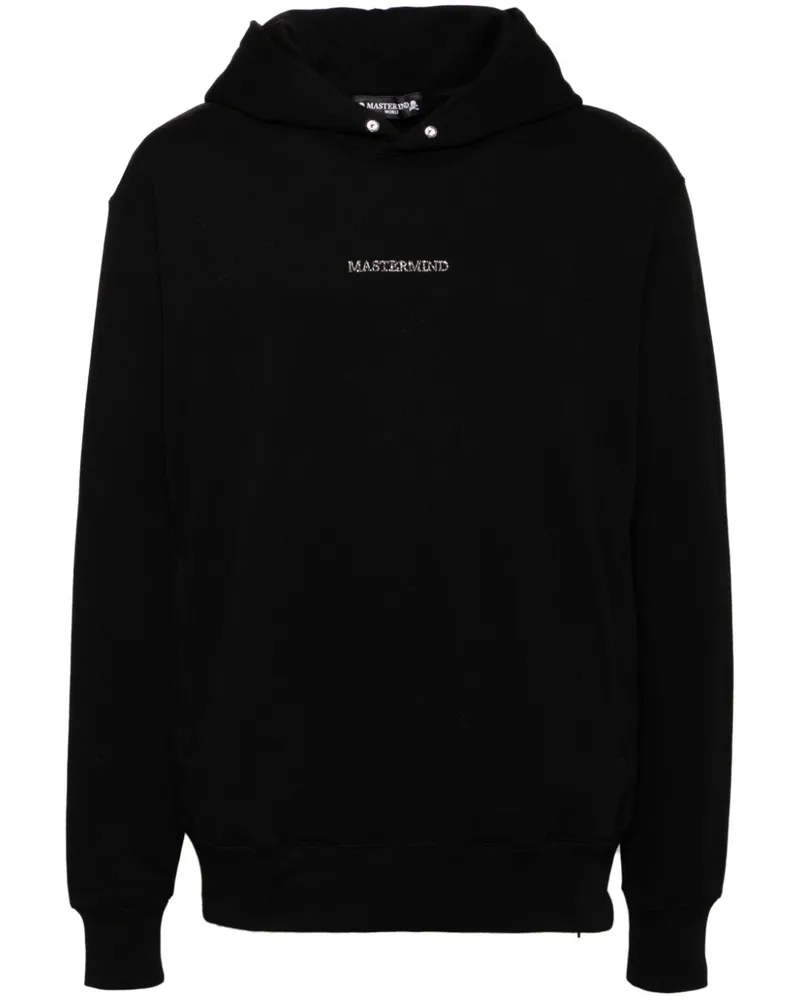 Mastermind World Hoodie mit Strass-Logo - Schwarz Schwarz