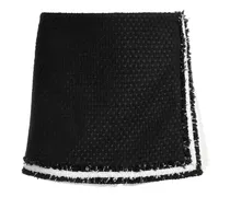 Zweifarbiger Tweed-Hosenrock