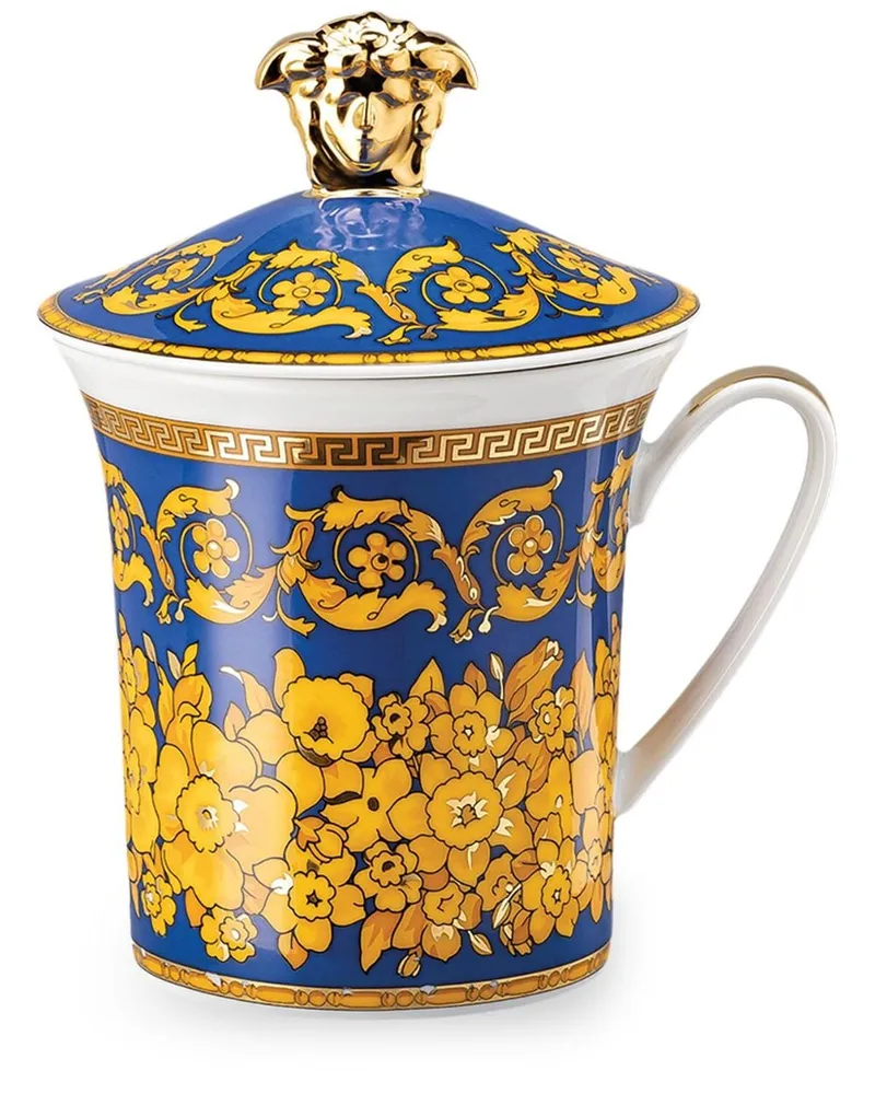 Versace Floralia Tasse mit Deckel Mehrfarbig