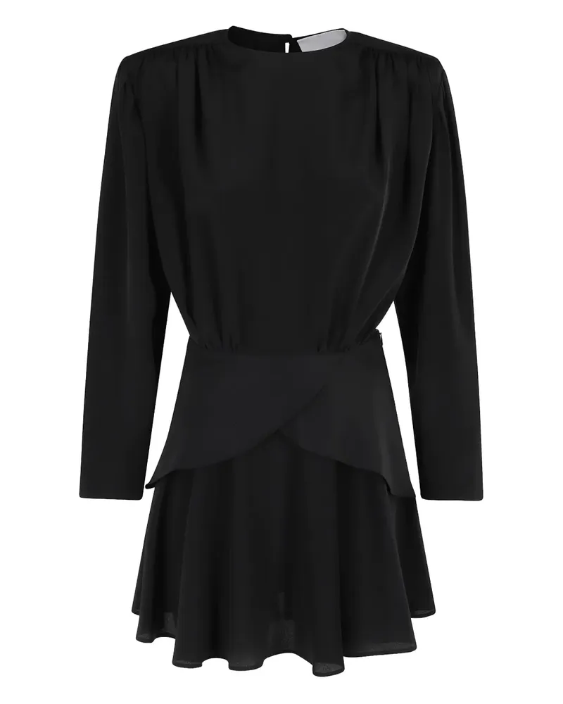 Erika Cavallini Minikleid mit gestuftem Rock - Schwarz Schwarz