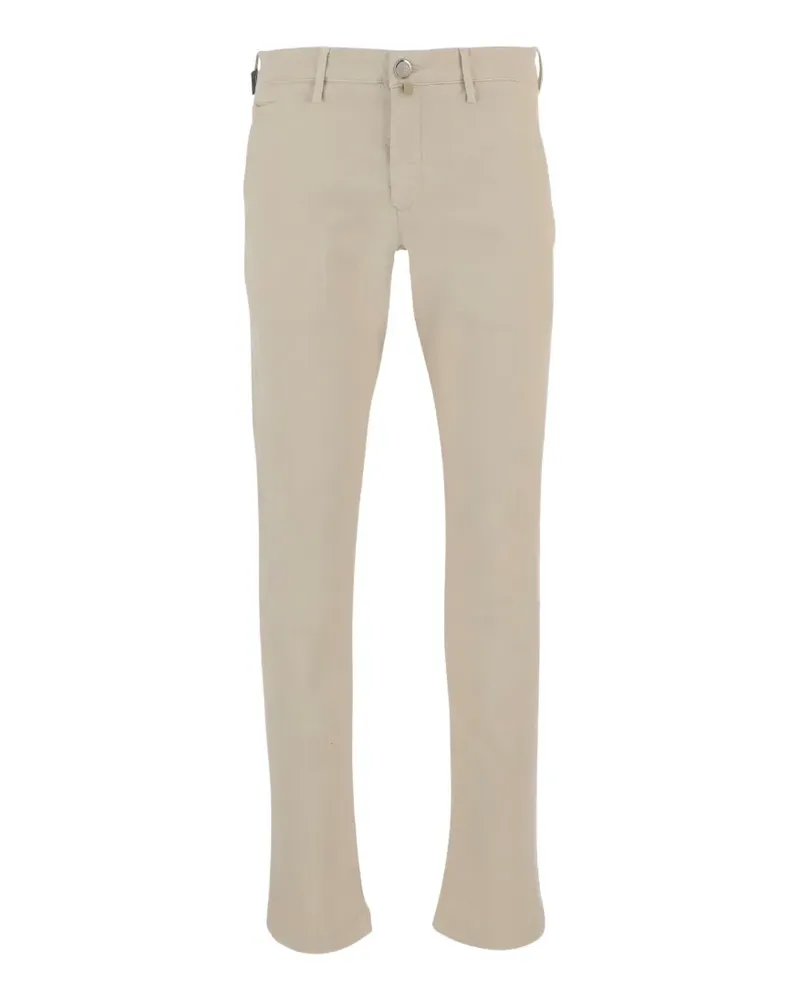 Jacob Cohën logo-patch trousers - Nude Nude
