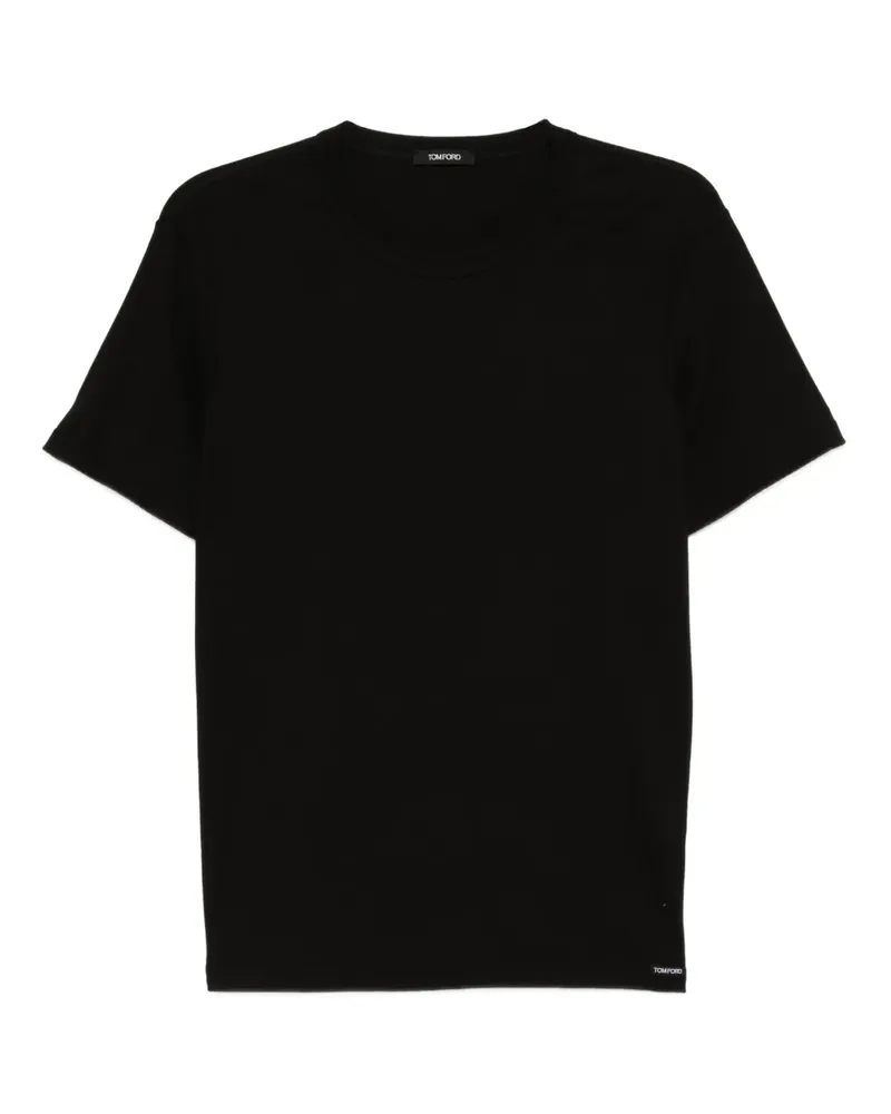 Tom Ford T-Shirt mit Logo-Applikation - Schwarz Schwarz