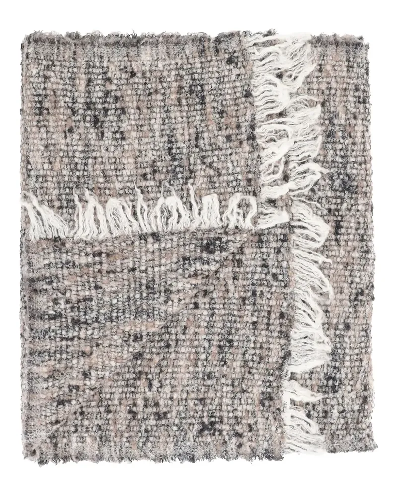 Faliero Sarti Schal mit Fransen - Grau Grau