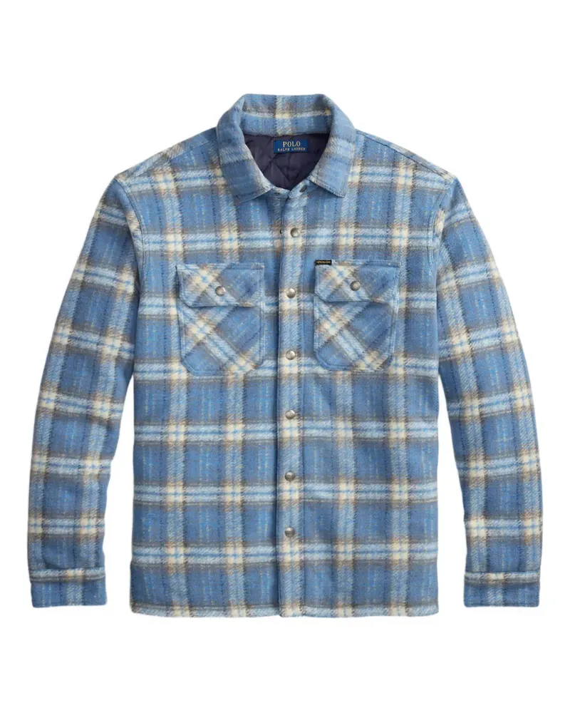 Ralph Lauren Karierte Hemdjacke - Blau Blau