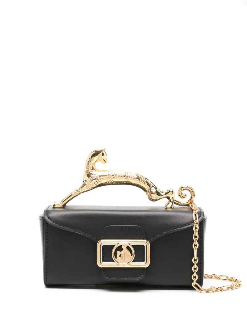 Lanvin Nano Pencil Cat Handtasche Schwarz