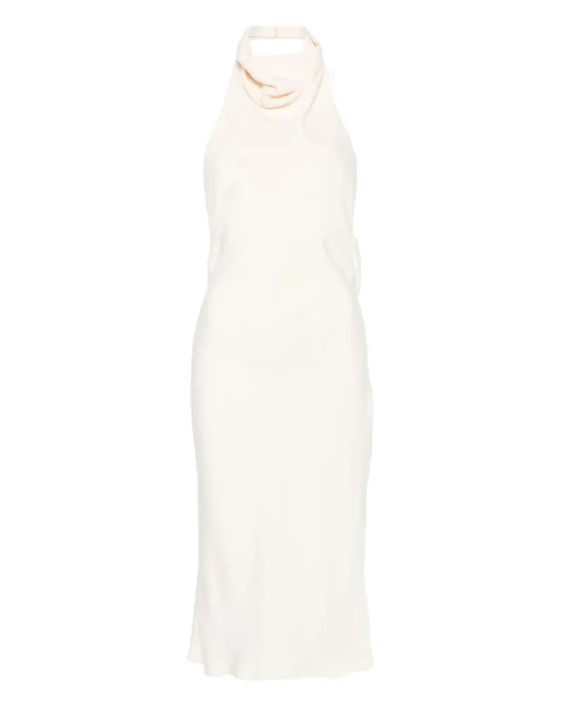 Tom Ford Ärmelloses Neckholder-Midikleid - Nude Nude