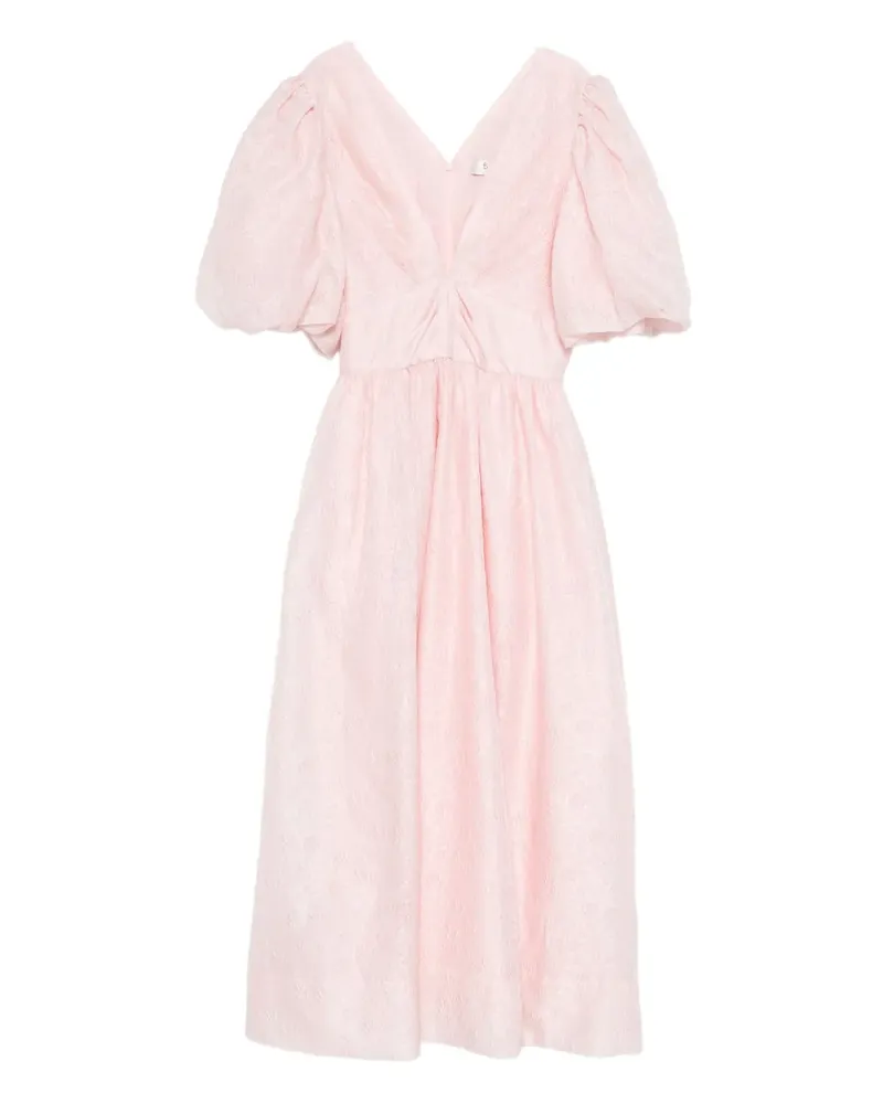 Sea Midikleid mit Puffärmeln - Rosa Rosa
